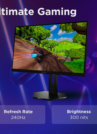 Lenovo Legion 27Q-10 | 27" (68.58cm) QHD IPS 240Hz Gaming Monitor | 0.5ms, AMD FreeSync, NVIDIA G-Sync 99% sRGB, 2xHDMI 2.1 TMDS, 1xDP 1.4| Tilt, Swivel, Pivot, Height Adjust | Black | 68C6GAC4IN 