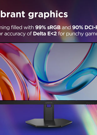 Lenovo Legion 27Q-10 | 27" (68.58cm) QHD IPS 240Hz Gaming Monitor | 0.5ms, AMD FreeSync, NVIDIA G-Sync 99% sRGB, 2xHDMI 2.1 TMDS, 1xDP 1.4| Tilt, Swivel, Pivot, Height Adjust | Black | 68C6GAC4IN 