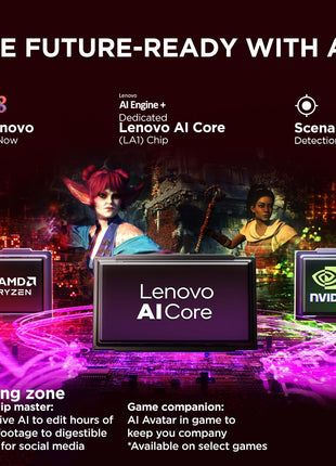 Lenovo Legion 5 2025 AMD Ryzen 7 260 | NVIDIA RTX 5050 8GB (16GB RAM/1TB SSD/WUXGA IPS/165Hz/15(39.6cm)/Windows 11/Office 2024+AI Now/Black/2.5Kg), 83M00073IN AI Powered Gaming Laptop 