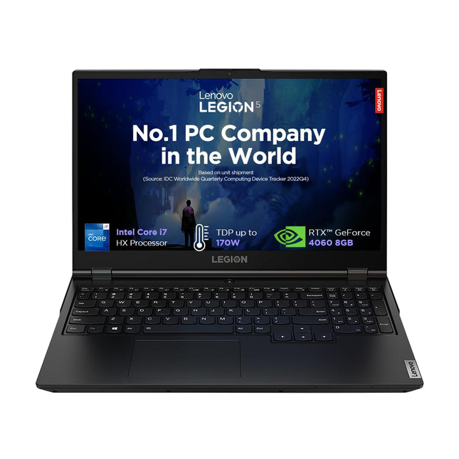 Lenovo Legion 5, Intel Core i7 13th Gen 13650HX, NVIDIA RTX 4060 8GB, 24GB RAM, 512GB SSD, FHD IPS 15.6"(39.6cm), 14Hz, Win11, Office Home'24, Grey, 2.3Kg, 83JJ0010IN, 3 Month Game Pass Gaming Laptop 