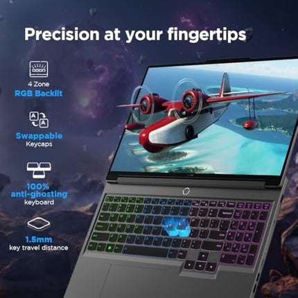 Lenovo Legion 5 Intel Core i7-14650HX 16" (40.64cm) WQXGA IPS 350Nits 165Hz Gaming Laptop (16GB/1TB SSD/Win 11/Office 2021/NVIDIA RTX 4070 8GB/100%sRGB/Alexa/3 Month Game Pass/Grey/2.3Kg), 83DG009DIN 