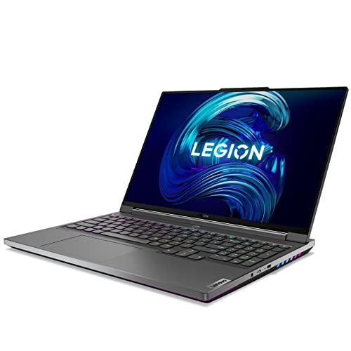 Lenovo Legion 7 Intel Core i9-12900HX 16" (40.64cm) QHD IPS 165Hz 500Nits Gaming Laptop (32GB/1TB SSD/Win 11/Office 2021/NVIDIA RTX 3080Ti 16GB/Alexa/3 Month Game Pass/Storm Grey/2.53Kg), 82TD009KIN 
