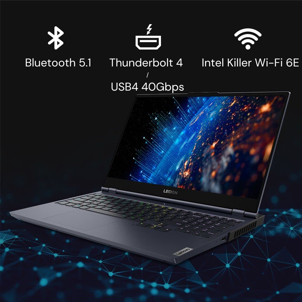 Lenovo Legion 7 Intel Core i9-12900HX 16" (40.64cm) QHD IPS 165Hz 500Nits Gaming Laptop (32GB/1TB SSD/Win 11/Office 2021/NVIDIA RTX 3080Ti 16GB/Alexa/3 Month Game Pass/Storm Grey/2.53Kg), 82TD009KIN 