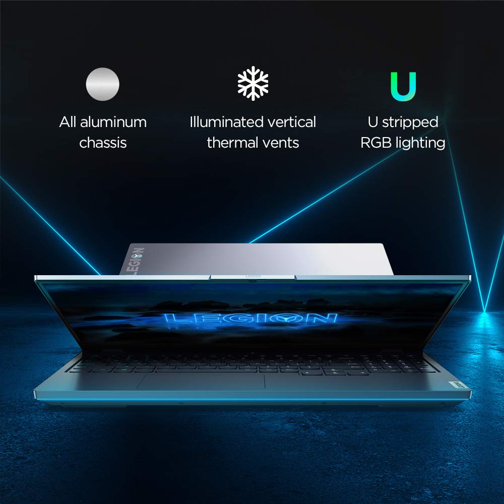 Lenovo Legion 7 Intel Core i9-12900HX 16" (40.64cm) QHD IPS 165Hz 500Nits Gaming Laptop (32GB/1TB SSD/Win 11/Office 2021/NVIDIA RTX 3080Ti 16GB/Alexa/3 Month Game Pass/Storm Grey/2.53Kg), 82TD009KIN 