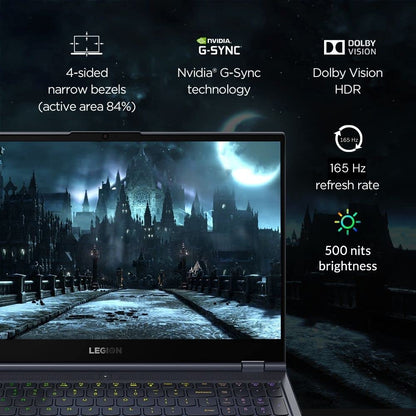 Lenovo Legion 7 Intel Core i9-12900HX 16" (40.64cm) QHD IPS 165Hz 500Nits Gaming Laptop (32GB/1TB SSD/Win 11/Office 2021/NVIDIA RTX 3080Ti 16GB/Alexa/3 Month Game Pass/Storm Grey/2.53Kg), 82TD009KIN 