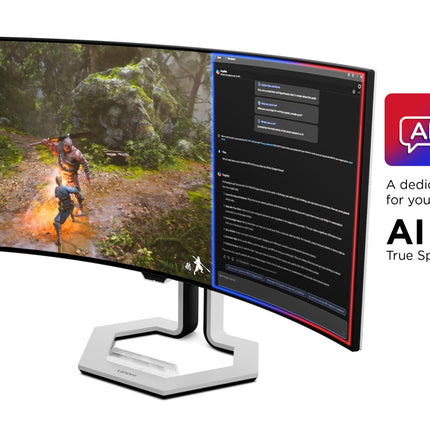 Lenovo Legion Pro 34WD-10| 34" 240Hz WQHD OLED Curved Gaming Monitor|0.03ms, USB-C Docking 140W PD,2xHDMI+DP, RJ45|Tilt,Swivel,Height Stand|AI Smart Sensors|2x5W Speakers|KVM Switch| 67C9UAC1IN 