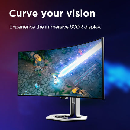 Lenovo Legion Pro 34WD-10| 34" 240Hz WQHD OLED Curved Gaming Monitor|0.03ms, USB-C Docking 140W PD,2xHDMI+DP, RJ45|Tilt,Swivel,Height Stand|AI Smart Sensors|2x5W Speakers|KVM Switch| 67C9UAC1IN 