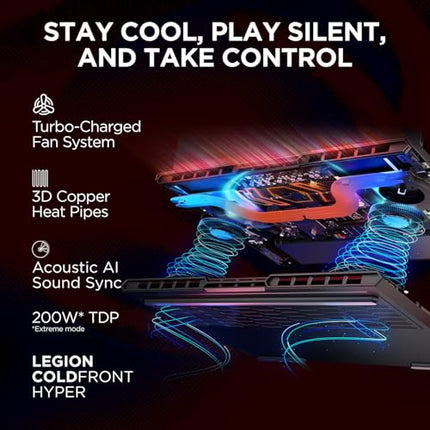 Lenovo Legion Pro 5 2025 AMD Ryzen 9 9955HX | NVIDIA RTX 5060 8GB (32GB RAM/1TB SSD/WQXGA OLED/165Hz/16 (40.6cm)/Windows 11/Office 2024+AI Now/Black/2.3Kg), 83F20037IN AI Powered Gaming Laptop 