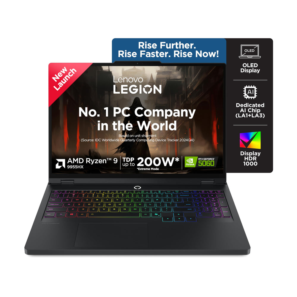 Lenovo Legion Pro 5 2025 Eclipse Black 16 Inch OLED Laptop 165Hz