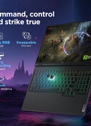 Lenovo Legion Pro 7 Intel Core i9-14900HX 16" (40.6cm) WQXGA IPS 500Nits 240Hz Gaming Laptop (32GB/1TB SSD/Win 11/Office 21/NVIDIA RTX 4080 12GB/100% DCI-P3/3mon Xbox Game Pass/Black/2.6Kg),83DE001HIN 