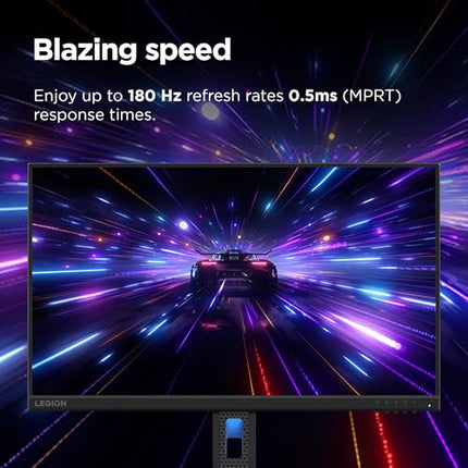 Lenovo Legion R24e | 24" (60.9cm) FHD 180Hz Gaming Monitor | 0.5ms, AMD FreeSync, 99% sRGB, 1xHDMI 2.1 TMDS, 1xDP 1.4| Tilt, Swivel, Pivot, Height Adjust | Black | 67CCGAC4IN 