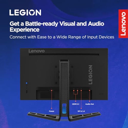Lenovo Legion R25f-30, 25 Inch (63.50cm), FHD 1920x1080, 240Hz, Black, 0.5ms, AMD FreeSync, 99% sRGB, 90% DCI-P3, 3Wx2 Speaker, 2xHDMI, 1xDP, Tilt, Swivel, Pivot, Height Adjust Stand Gaming Monitor 