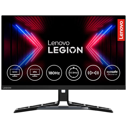 Lenovo Legion R27q-30 | 27 Inch (68.58cm) 180Hz 2K QHD Gaming Monitor | 0.5ms, AMD FreeSync, 99%sRGB, 90% DCI-P3, 3Wx2 Speaker, 2xHDMI, 1xDP|Tilt, Swivel, Pivot, Height Adjust Stand, Black, 67B4GAC1IN 