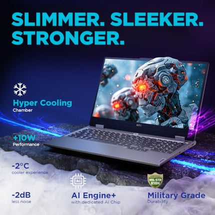 Lenovo Smartchoice LOQ AMD Ryzen 5 7235HS | NVIDIA RTX 3050 6GB (24GB RAM/512GB SSD/15.6" (39.6cm)/Windows 11/Office Home 2024/100% sRGB/3 Mon. Game Pass/Grey/2.4Kg), 83JC00EFIN Gaming Laptop 