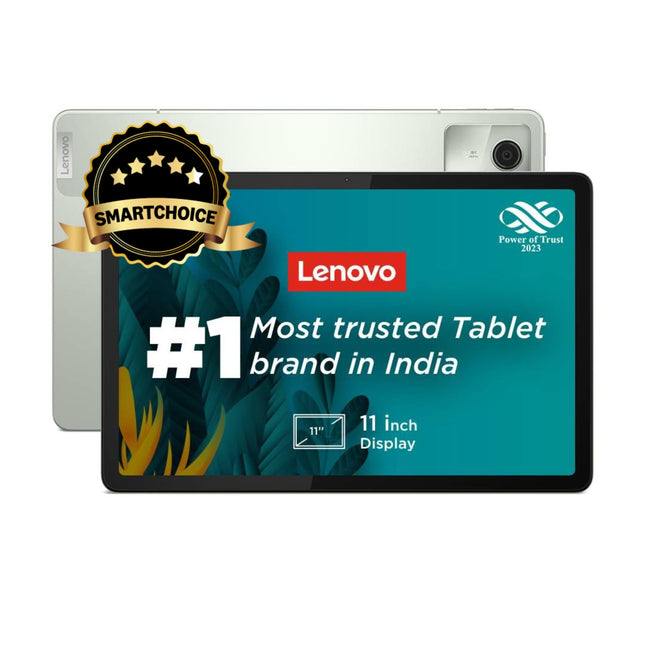 Lenovo {Smartchoice Tab M11 |Wi-Fi | 4 GB RAM, 64 GB ROM|11 Inch Screen| 90 Hz, 72% NTSC, FHD Display| Quad Speakers with Dolby Atmos|Octa-Core Processor |13 MP Rear Camera, Green 