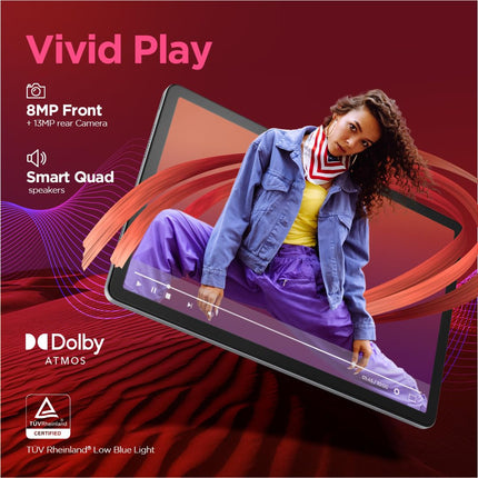 Lenovo {Smartchoice Tab M11 |Wi-Fi | 4 GB RAM, 64 GB ROM|11 Inch Screen| 90 Hz, 72% NTSC, FHD Display| Quad Speakers with Dolby Atmos|Octa-Core Processor |13 MP Rear Camera, Green 