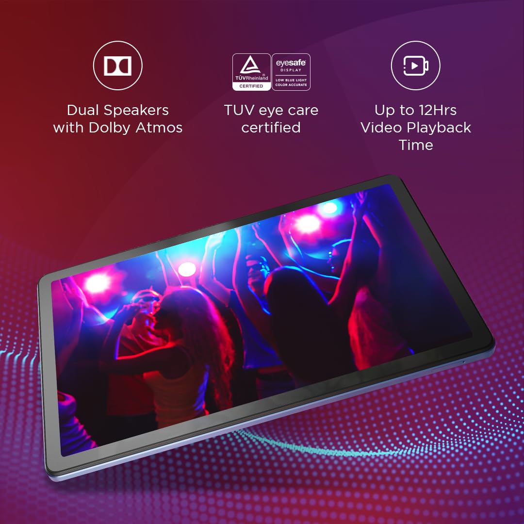 Lenovo Tab M10 5G |10.6 inch (26.9cm)| 6 GB, 128 GB Expandable|Wi-Fi+ 5G | 90 Hz, 2K Display (2000x1200)|Dual Speakers with Dolby Atmos |Android 13 | Octa-Core Processor (Abyss Blue, ZACT0030IN) 