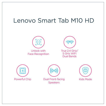 Lenovo Tab M10 HD Tablet (10.1-inch(25cm), 2GB, 32GB, Wi-Fi + 4G LTE, Volte Calling), Slate Black 