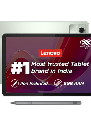 Lenovo Tab M11 with Pen| Wi-Fi Connectivity| 8 GB RAM, 128 GB ROM|11 Inch Screen| 90 Hz, 72% NTSC, FHD Display| Quad Speakers with Dolby Atmos|Octa-Core Processor |13 MP Rear Camera 