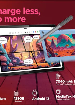 Lenovo Tab M11 with Pen| Wi-Fi Connectivity| 8 GB RAM, 128 GB ROM|11 Inch Screen| 90 Hz, 72% NTSC, FHD Display| Quad Speakers with Dolby Atmos|Octa-Core Processor |13 MP Rear Camera 