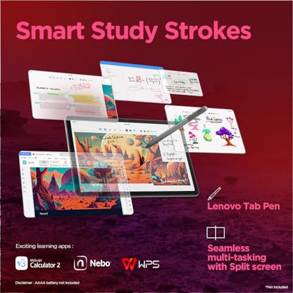 Lenovo Tab M11 with Pen| Wi-Fi Connectivity| 8 GB RAM, 128 GB ROM|11 Inch Screen| 90 Hz, 72% NTSC, FHD Display| Quad Speakers with Dolby Atmos|Octa-Core Processor |13 MP Rear Camera 