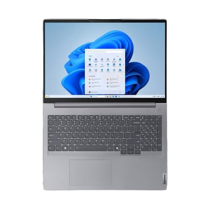 Lenovo ThinkBook 16 AMD Ryzen 5 7535HS (16GB RAM/512GB SSD/Win 11 Home/Office 2024/Backlit Keyboard/Fingerprint) 16" WUXGA IPS 300 Nits Thin & Light Laptop/1Y Warranty/Aluminium Top/1.7kg, 21MWA0BSIN 