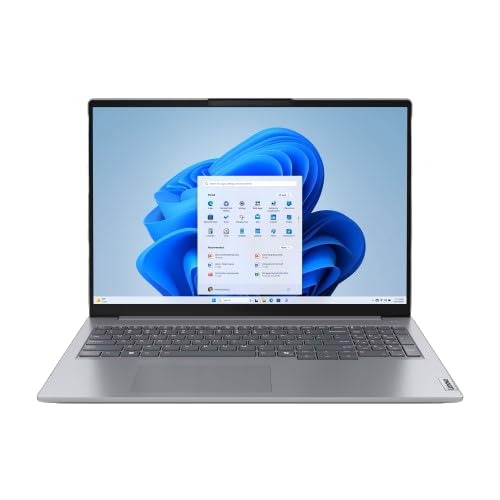 Lenovo ThinkBook 16 AMD Ryzen 5 7535HS (16GB RAM/512GB SSD/Win 11 Home/Office 2024/Backlit Keyboard/Fingerprint) 16" WUXGA IPS 300 Nits Thin & Light Laptop/1Y Warranty/Aluminium Top/1.7kg, 21MWA0BSIN 