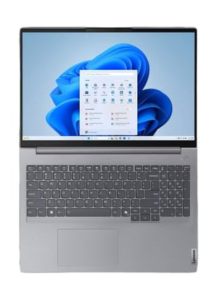 Lenovo ThinkBook 16 AMD Ryzen 5 7535HS (16GB RAM/512GB SSD/Win 11 Home/Office 2024/Backlit Keyboard/Fingerprint) 16" WUXGA IPS 300 Nits Thin & Light Laptop/1Y Warranty/Aluminium Top/1.7kg, 21MWA0BSIN 