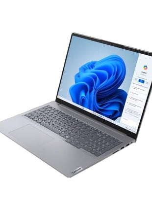 Lenovo ThinkBook 16 AMD Ryzen 5 7535HS (16GB RAM/512GB SSD/Win 11 Home/Office 2024/Backlit Keyboard/Fingerprint) 16" WUXGA IPS 300 Nits Thin & Light Laptop/1Y Warranty/Aluminium Top/1.7kg, 21MWA0BSIN 