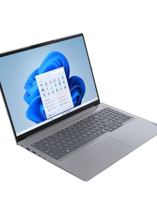 Lenovo ThinkBook 16 AMD Ryzen 5 7535HS (16GB RAM/512GB SSD/Win 11 Home/Office 2024/Backlit Keyboard/Fingerprint) 16" WUXGA IPS 300 Nits Thin & Light Laptop/1Y Warranty/Aluminium Top/1.7kg, 21MWA0BSIN 