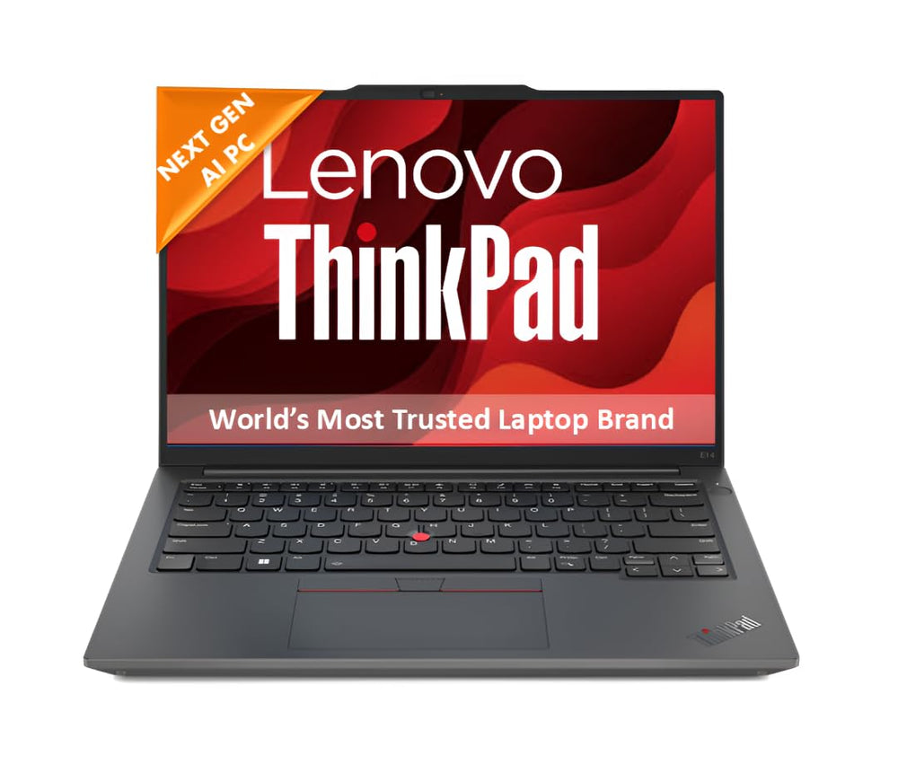 Lenovo ThinkPad E14 AI PC Intel Core Ultra 5 125U | Copilot Key | 16GB RAM | 512GB SSD | 14” WUXGA IPS 300 Nits | Win 11 + Office 2024 | Backlit | Fingerprint | 1.42 kg | 1Y Onsite | Black –21M7S0SJ00