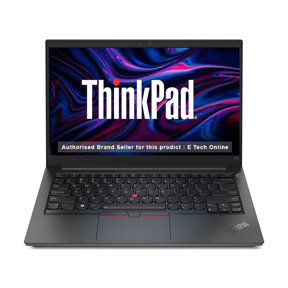 Lenovo ThinkPad E14 AMD Ryzen 5 7530U 14" (35.56 cm) WUXGA IPS 300 Nits Thin and Light Laptop (16GB RAM/512GB SSD/Win 11/Office 2021/AMD Radeon Graphics/Backlit Keyboard/FPR/Black/1.41 kg), 21JRS00U00 