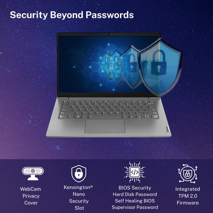 Lenovo V14 Intel Core i5 13th Gen 14" FHD (1920x1080) Antiglare 250 Nits Thin and Light Laptop (16GB RAM/512GB SSD/Windows 11 Home/Office 2024/Iron Grey/1.43 kg), 83A0A0PTIN 