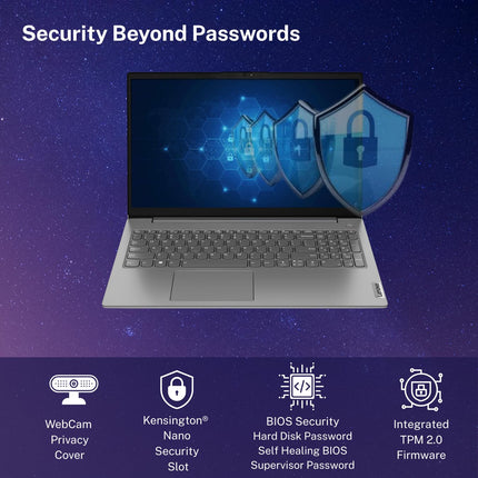 Lenovo V15 Intel Core i3 13th Gen (16GB RAM/512GB SSD/Windows 11 Home/Office 2024/Iron Grey) 15.6" FHD (1920x1080) Antiglare 250 Nits Thin & Light Laptop/1Y Onsite/1.65 kg, 83CCA08KIN 