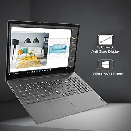 Lenovo V15 Intel Core i7 12th Gen 15.6" (39.62 cm) 16GB RAM/512GB SSD/Windows 11 Home/FHD (1920x1080) Antiglare 250 Nits Thin and Light Laptop/Iron Grey/1Y Onsite Warranty /1.7 kg, 82TTA08AIN 
