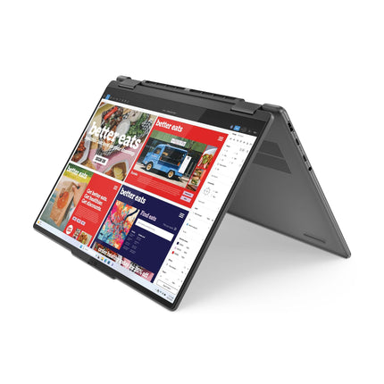 Lenovo Yoga 7 2-in-1 AMD Ryzen 7 8840HS 14"(35.5cm) WUXGA OLED 400Nits Convertible Laptop (16GB/1TB SSD/Windows 11/Office Home 2024/100% DCI-P3/Digital Pen/Grey/1.5Kg), 83DK009LIN 