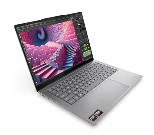 Lenovo Yoga Pro 7 Ryzen AI 9 365 (32GB RAM/1TB SSD/Copilot+PC/14.5"(36.8cm)/2.8K WQXGA+OLED/120Hz/Windows11/Office Home 2024/Grey/1.54Kg), 83HN0027IN AI Laptop 