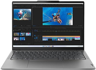 Lenovo Yoga Slim 6 13th Gen Intel Evo Core i5 13500H 14"(35.5cm) WUXGA-OLED 400Nit Laptop (16GB/1TB SSD/60Hz Refresh/Win 11/Office 2021/Backlit KB/Alexa/3 Month Game Pass/Grey/1.3Kg), 83E00012IN 