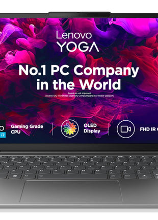 Lenovo Yoga Slim 6 Intel Core i7 13700H 14"(35.5cm)WUXGA OLED 400Nit Laptop(16GB/512GB SSD/60Hz Refresh/Win 11/Office 2021/Backlit KB/1Yr Warranty/Alexa/3 month Game Pass/Storm Grey/1.35Kg),83E00007IN 