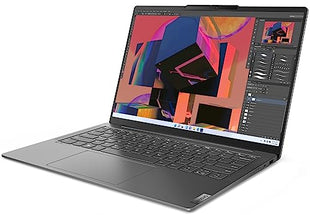 Lenovo Yoga Slim 6 Intel Core i7 13700H 14"(35.5cm)WUXGA OLED 400Nit Laptop(16GB/512GB SSD/60Hz Refresh/Win 11/Office 2021/Backlit KB/1Yr Warranty/Alexa/3 month Game Pass/Storm Grey/1.35Kg),83E00007IN 