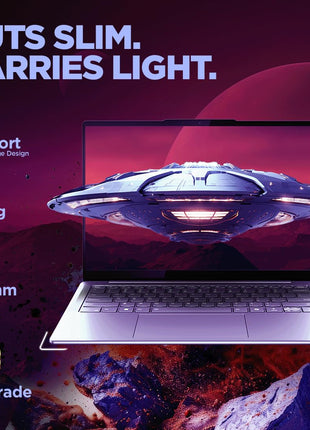 Lenovo Yoga Slim 7 2025 Intel Core Ultra 7 155H 14"(35.5cm) WUXGA-OLED 400Nits Laptop (16GB RAM/512GB SSD/AI PC/2Wx4 Speakers/Windows 11/Office Home 2024/1Yr ADP Free/Grey/1.39Kg), 83CV009XIN 