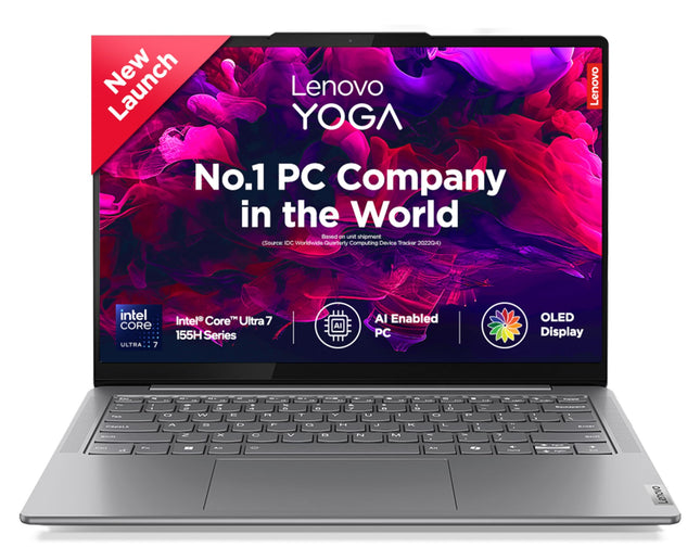 Lenovo Yoga Slim 7 (Refurbished) 14" WUXGA OLED Laptop, Intel Core Ultra 7 155H, 32GB RAM, 1TB SSD, Windows 11, Office 21, 3 Month Game Pass, Luna Grey, 1.39Kg 
