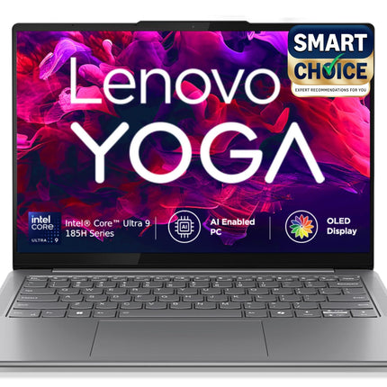 Lenovo Yoga Slim 7 (Smartchoice) Intel Core Ultra 9 185H 14"(35.5cm) WUXGA-OLED Laptop (32GB RAM/1TB SSD/AI PC/Windows 11/Microsoft 365 Basic + Office Home 2024/1Yr ADP Free/Grey/1.39Kg), 83CV00B3IN 