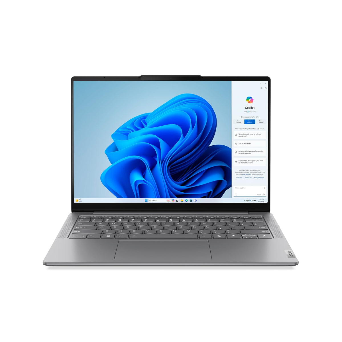 Lenovo Yoga Slim 7 (Smartchoice) Intel Core Ultra 9 185H 14"(35.5cm) WUXGA-OLED Laptop (32GB RAM/1TB SSD/AI PC/Windows 11/Microsoft 365 Basic + Office Home 2024/1Yr ADP Free/Grey/1.39Kg), 83CV00B3IN 