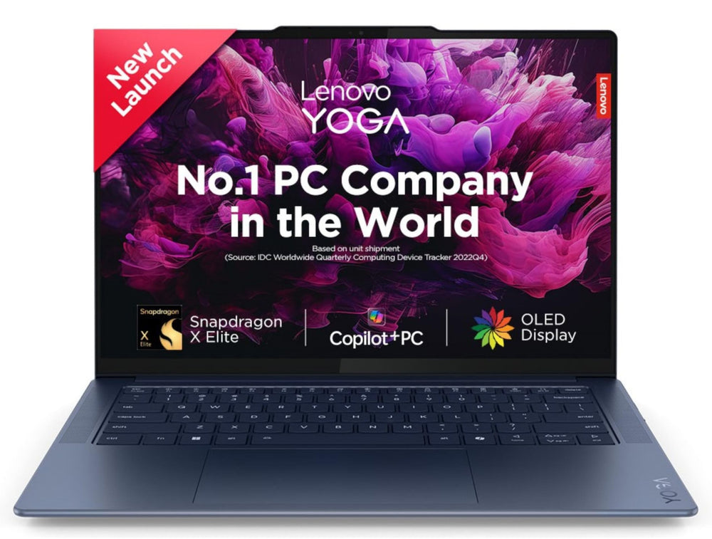 Lenovo Yoga Slim 7 Snapdragon X Elite X1E AI Copilot 14in 3K OLED Cosmic Blue 32GB 1TB