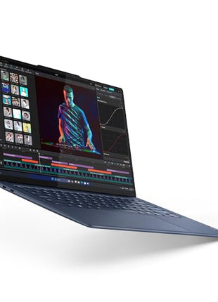 Lenovo Yoga Slim 7 Snapdragon X Elite X1E Built in-AI with Copilot+ 14"(35.5cm) 3K OLED 500Nits Touchscreen Laptop (32GB/1TB SSD/90Hz/Qualcomm NPU 45TOPS/Win11/MSO/1Yr ADP Free/Cosmic Blue/1.4Kg) 