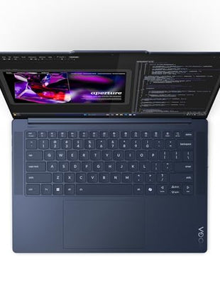 Lenovo Yoga Slim 7 Snapdragon X Elite X1E Built in-AI with Copilot+ 14"(35.5cm) 3K OLED 500Nits Touchscreen Laptop (32GB/1TB SSD/90Hz/Qualcomm NPU 45TOPS/Win11/MSO/1Yr ADP Free/Cosmic Blue/1.4Kg) 