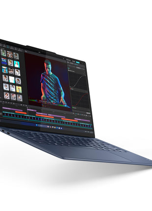 Lenovo Yoga Slim 7 Snapdragon X Elite X1E Built in-AI with Copilot+ 14"(35.5cm) 3K OLED 500Nits Touchscreen Laptop (32GB/1TB SSD/90Hz/Qualcomm NPU 45TOPS/Win11/MSO/1Yr ADP Free/Cosmic Blue/1.4Kg) 