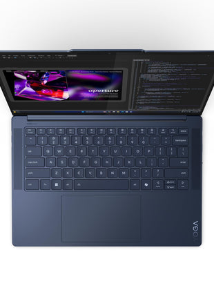 Lenovo Yoga Slim 7 Snapdragon X Elite X1E Built in-AI with Copilot+ 14"(35.5cm) 3K OLED 500Nits Touchscreen Laptop (32GB/1TB SSD/90Hz/Qualcomm NPU 45TOPS/Win11/MSO/1Yr ADP Free/Cosmic Blue/1.4Kg) 