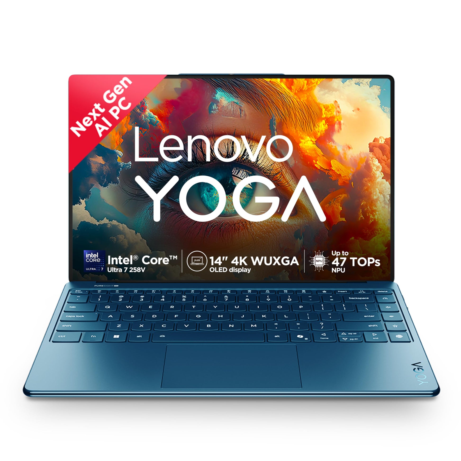 Lenovo Yoga Slim 9 Intel Evo Ultra 7 Teal 14in OLED Laptop 